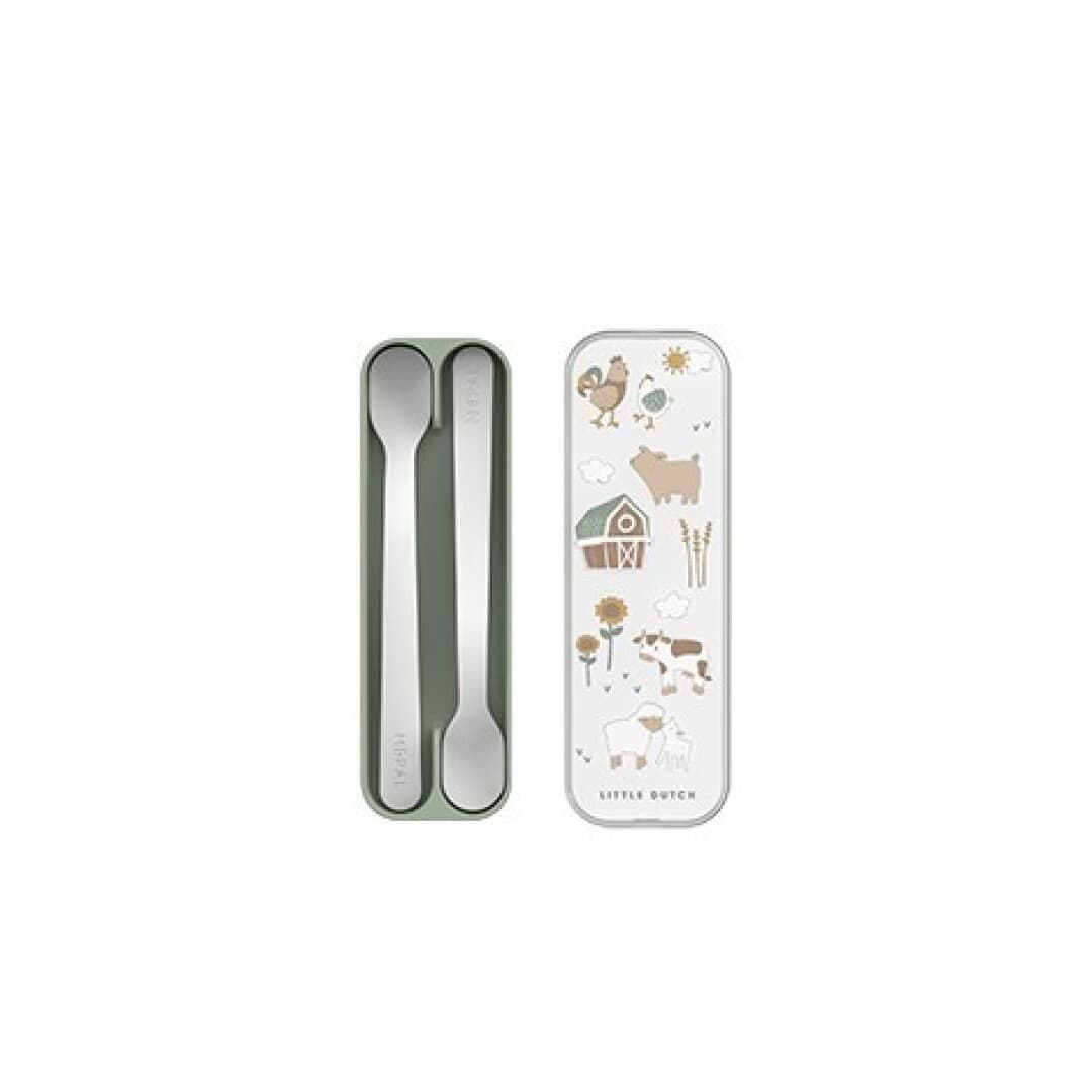 Set Cucharas Papilla Pequeña Granja Little Dutch