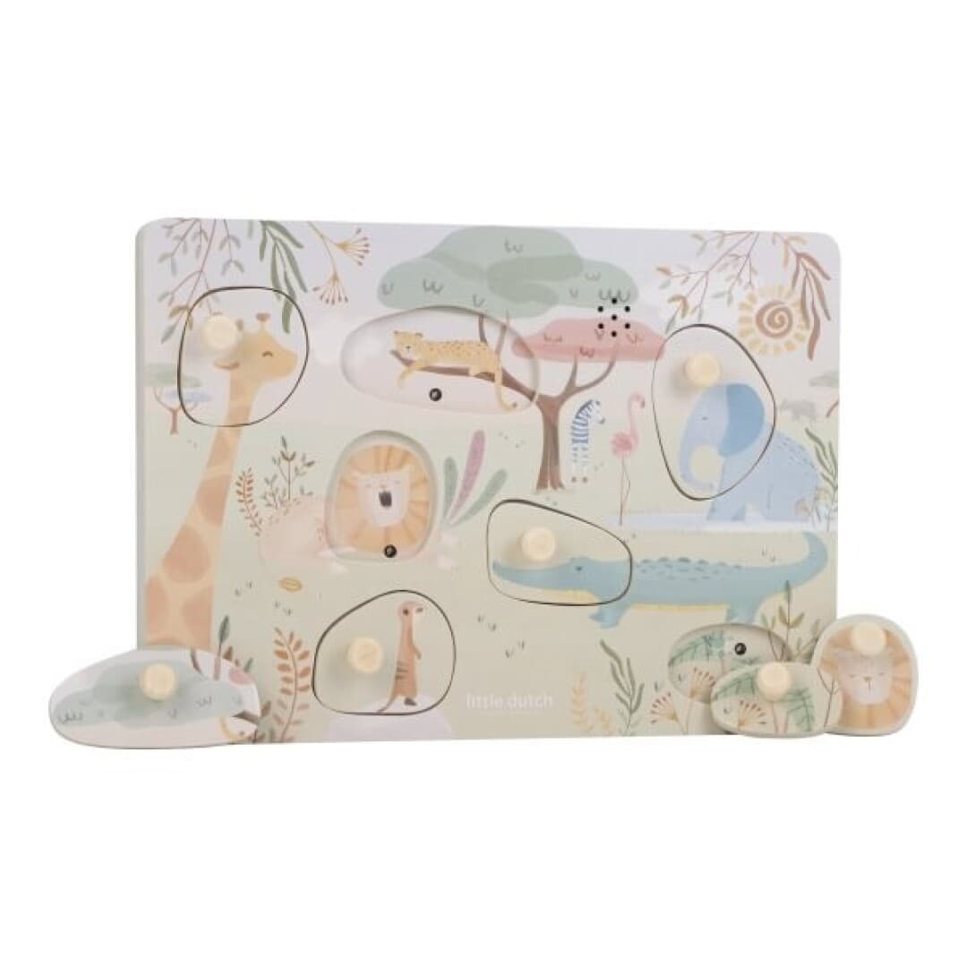 Puzzle con Sonidos Safari Little Dutch