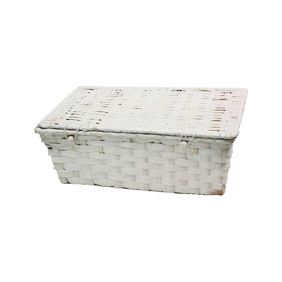Maletita Bamboo Blanca 32x22x10