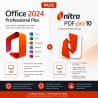 Pacote Office 2024 Professional Plus + Nitro PDF Pro 10 para Windows