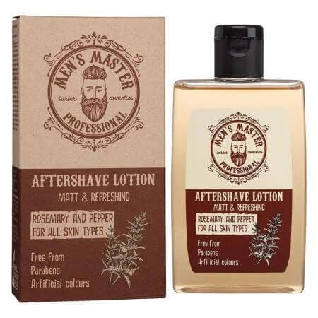 Loción After Shave de Romero y Pimienta para Hombre, 120 ml, Men's Master Professional