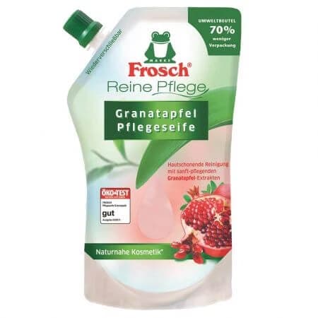 Recambio Jabón líquido con extracto de granada, 500 ml, Frosch