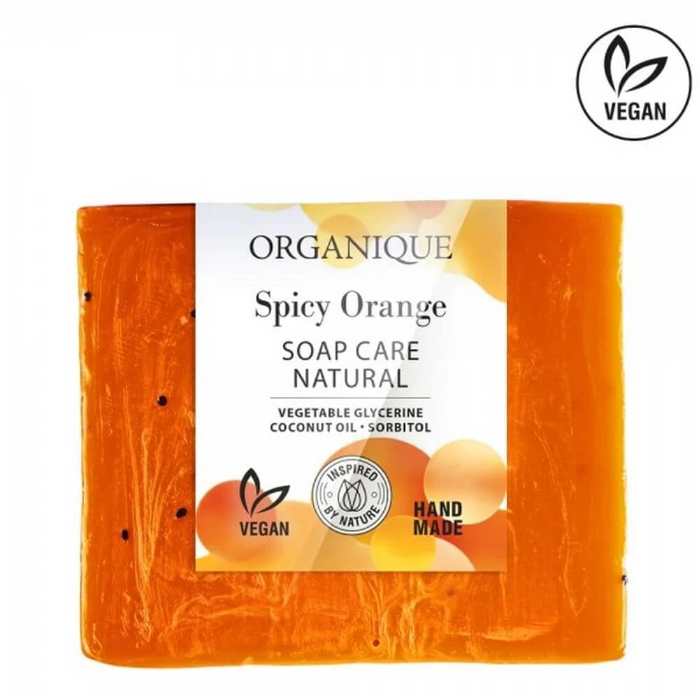 Jabón Nutritivo con Naranja, Canela y Jengibre, 100 g, Naranja Picante Organique