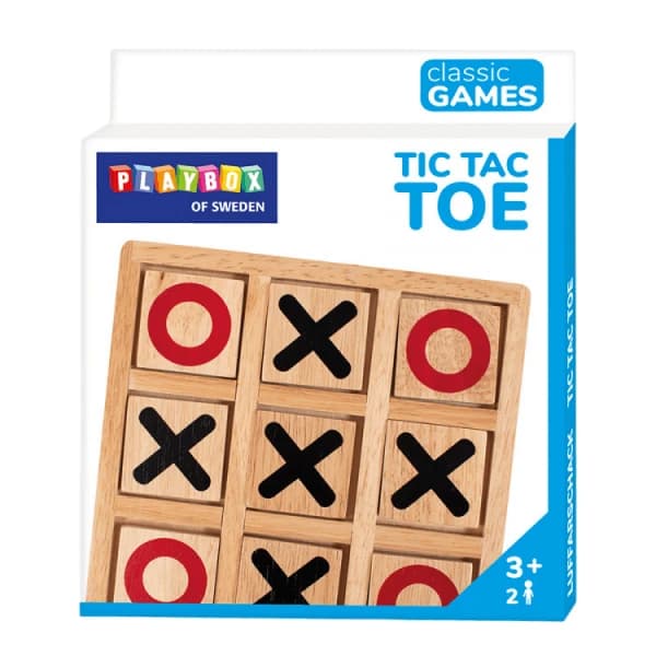 Juego educativo de madera X y O, 3 años+, Playbox