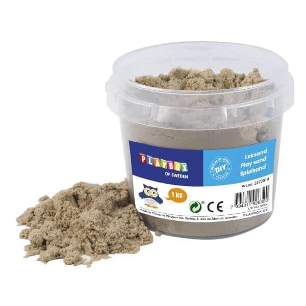 Arena cinética Natur Play Sand, +3 años, 1 kg, Playbox