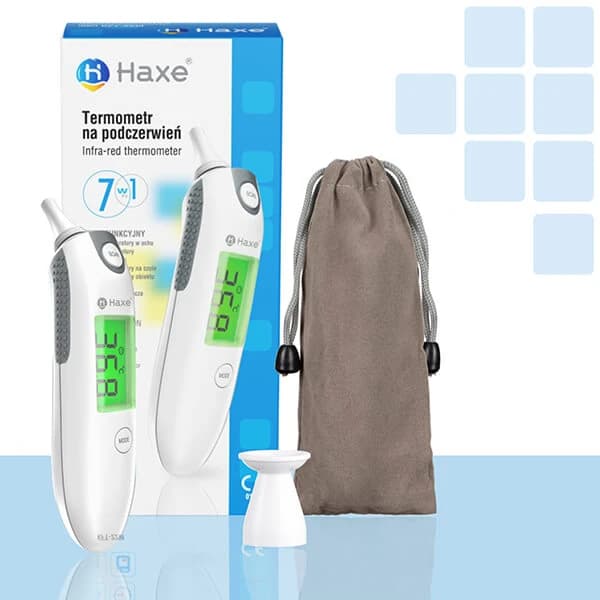 Haxe, termómetro infrarrojo de oído y frente, KFT-22M
