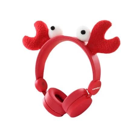 Auriculares de audio con orejas magnéticas para niños KidyYears, Crab, Kidywolf