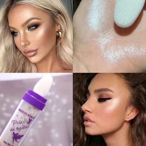 Polvos iluminadores para rostro y cuerpo, Favor Beauty, Polvo De Handas