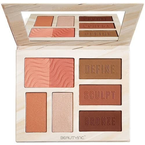 Paleta Sunkissed Contour con polvos bronceadores, Sunkissed Contour Pro Bronzing, 7 colores