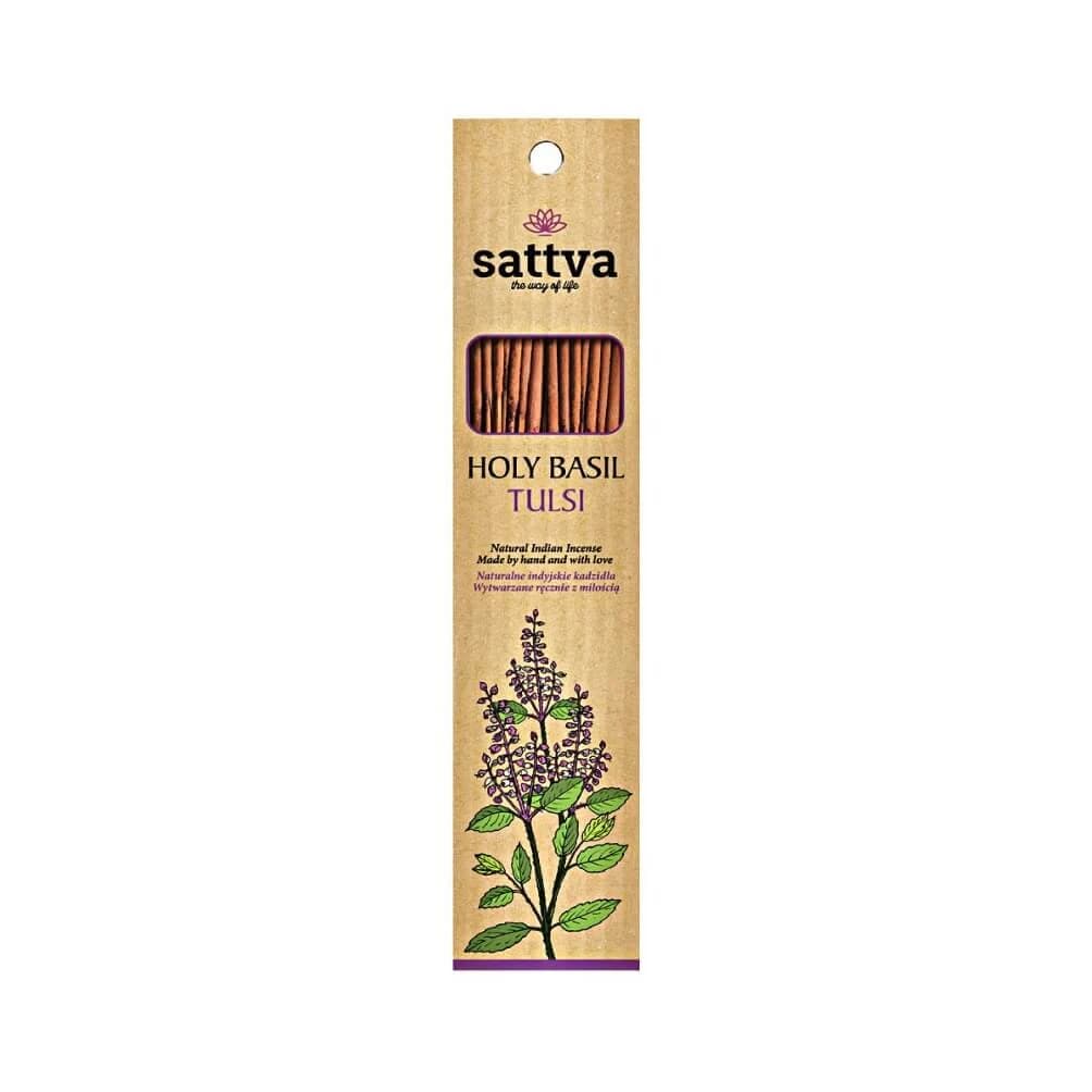 Sattva Incienso Indio Natural Tulsi, 15 piezas