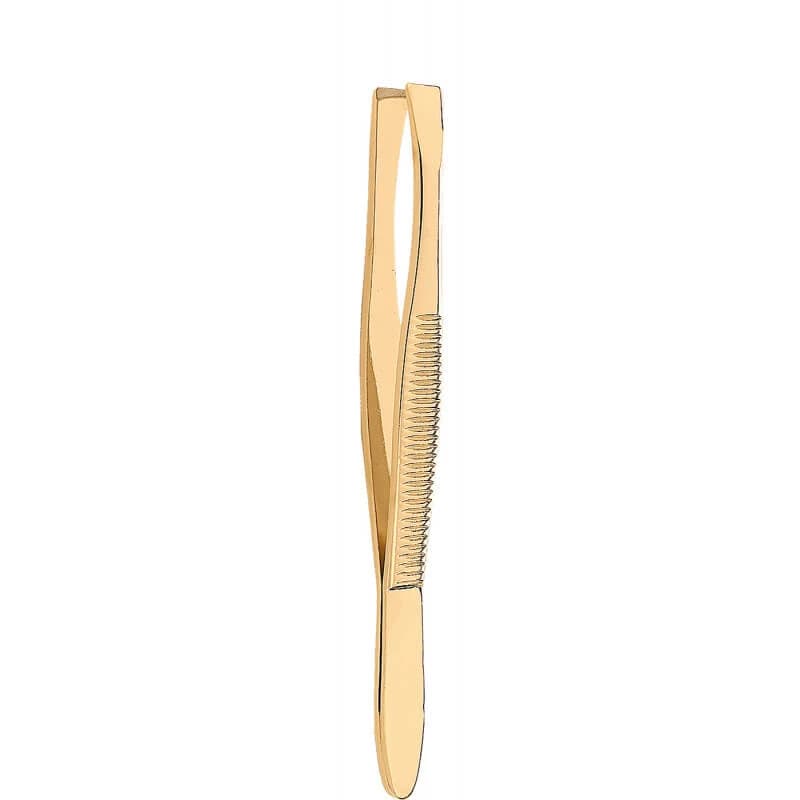 Pinzas cosméticas rectas Donegal oro 1090