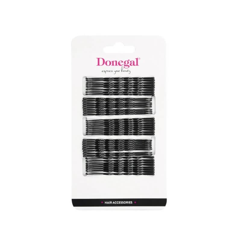 Grapas de Cera Donegal Negras 7cm 1086, 40 unid