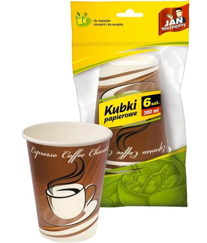Jan Niezbdny, Vasos de papel 250ml, 6 piezas