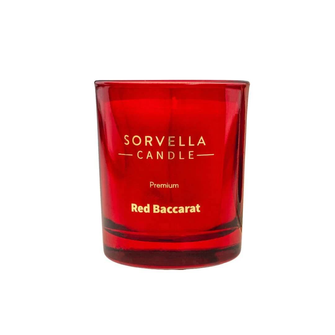 Vela perfumada Premium SORVELLA RED BACCARAT, 170 gr