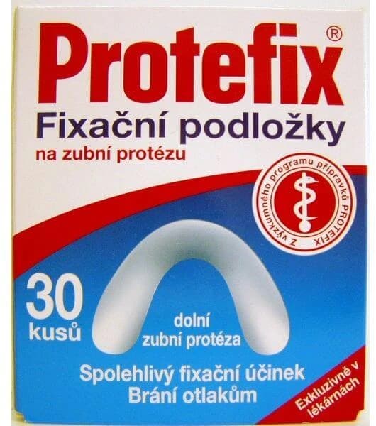 Protefix Almohadillas de fijación para prótesis inferiores Almohadilla de fijación 30 unid