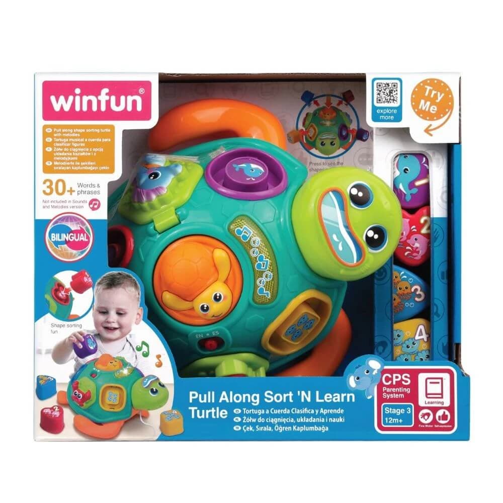 Tortuga de juguete con formas, +12 meses, Winfun