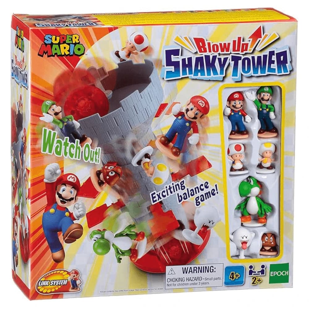 Juego de habilidad Torre temblorosa Super Mario, +4 años, Época
