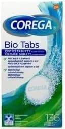 COREGA BIO Tabs 1x136 uds, comprimidos para la limpieza de dentaduras postizas