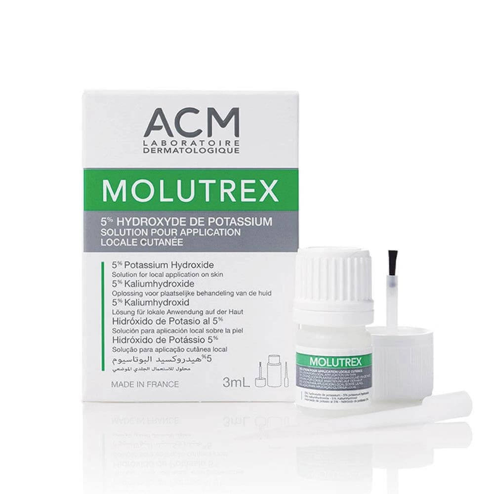 Acm Molutrex Solución para aplicación tópica sobre la piel 5% hidróxido potásico 3ml