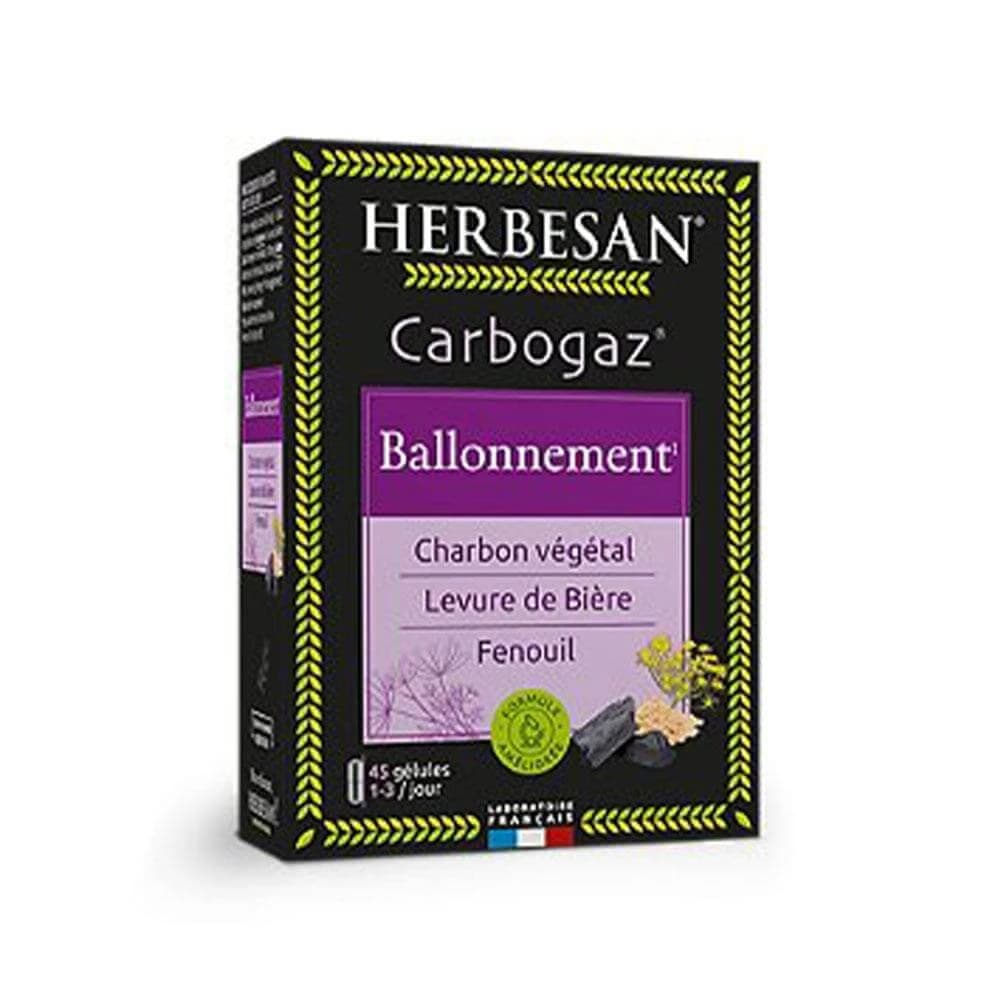 Herbesan Carbogas Vegetal Ballonnement x45 cápsulas