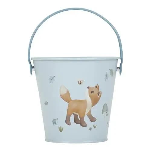 Cubo de jardinería Forest Friends, 3 años+, Azul, Little Dutch