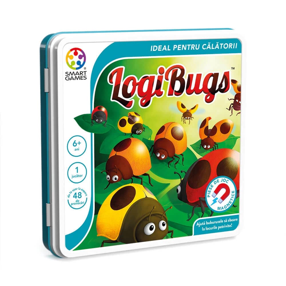 Juego de lógica con 48 desafíos Logibugs, 6 años+, Smart Games