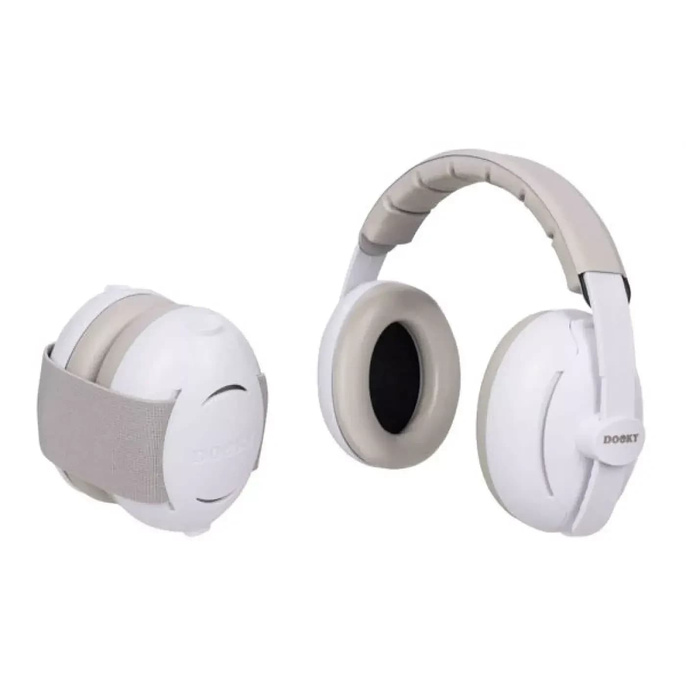Auriculares Dooky 2 en 1, Blanco, Dooky