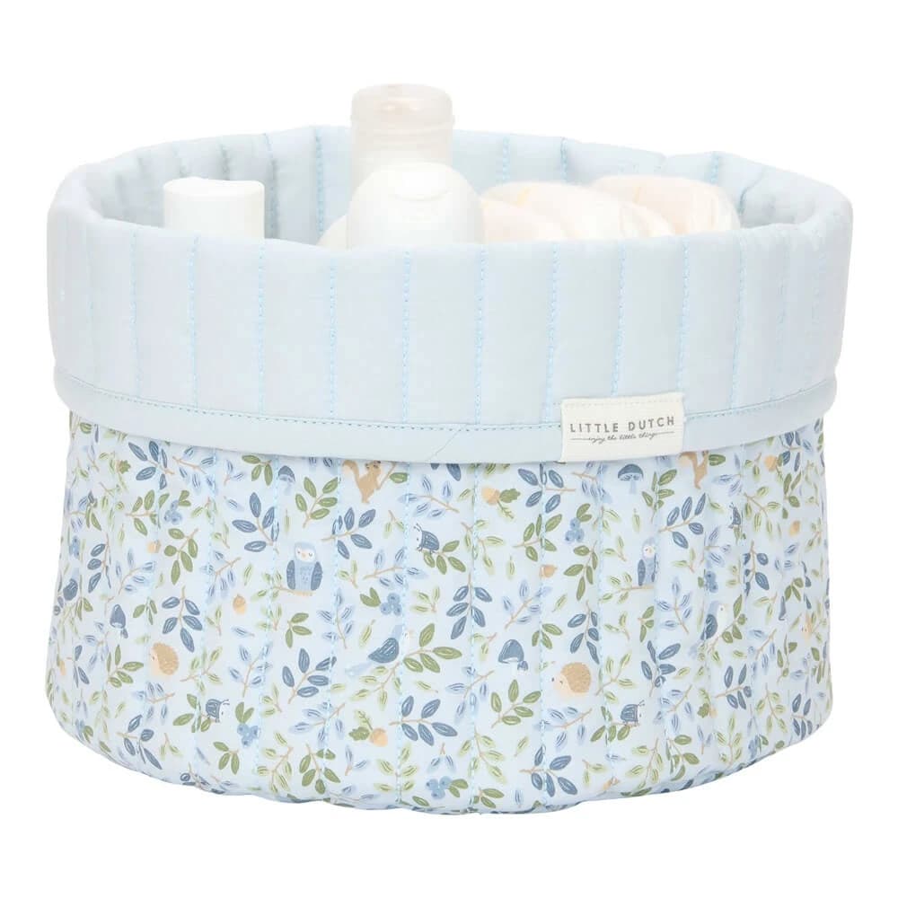 Cesta de almacenaje acolchada, 20 cm, Forest Adventure, Little Dutch