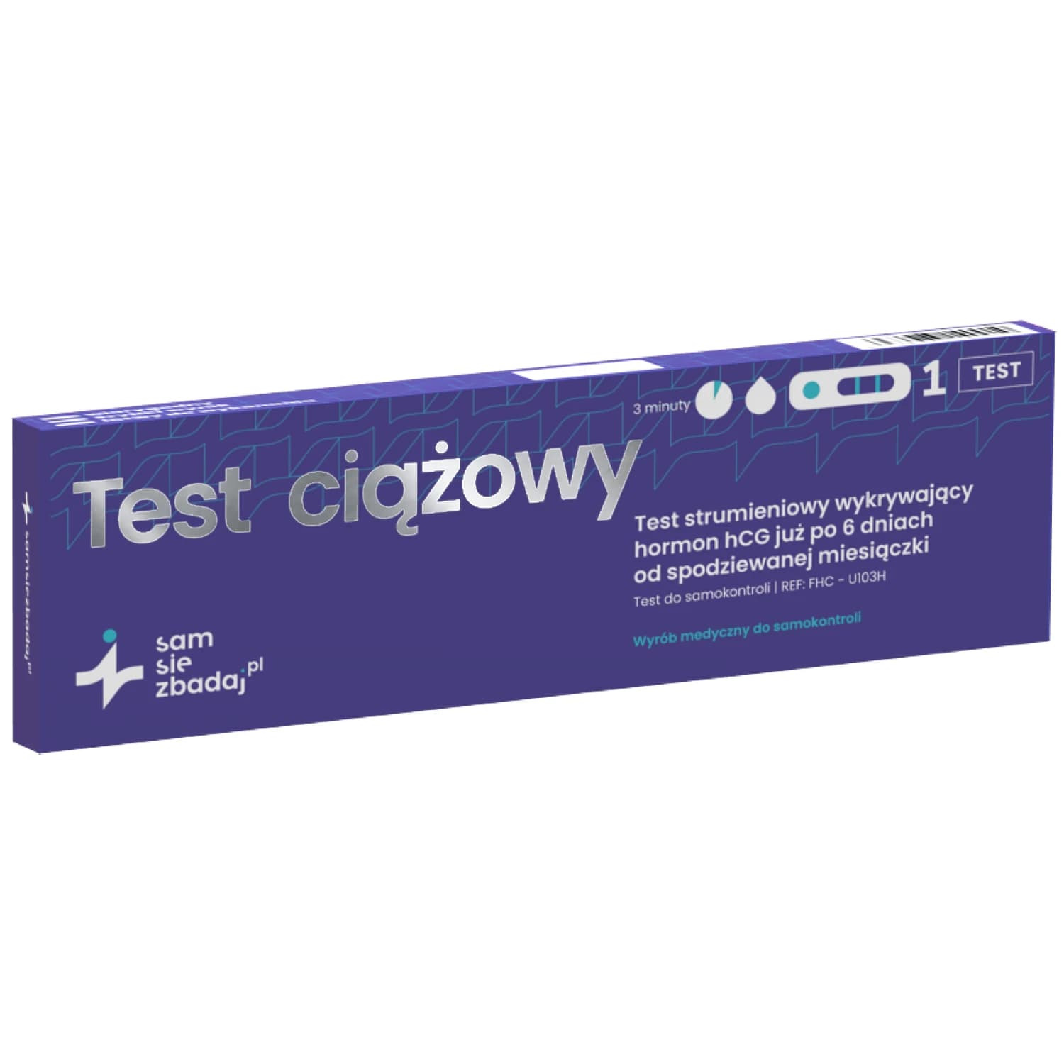 Examínese Stream test de embarazo, sensible 10 mIU/ml, 1 unidad
