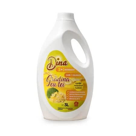 Detergente para ropa, Jardín con Tés, 3 litros, Dina