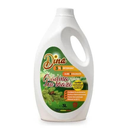 Detergente para la ropa, Jardín con abetos, 3 litros, Dina