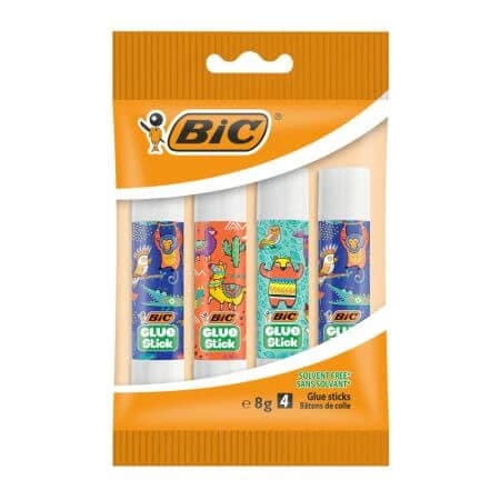 Pegamento en barra Solid Eco Deco, 4 x 8 g, Bic