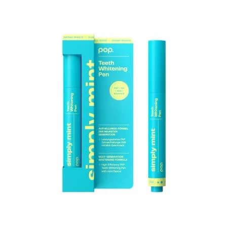 Bolígrafo blanqueador dental, Pop Bolígrafo blanqueador dental Simply Mint, 4 ml, Smilepen Pop