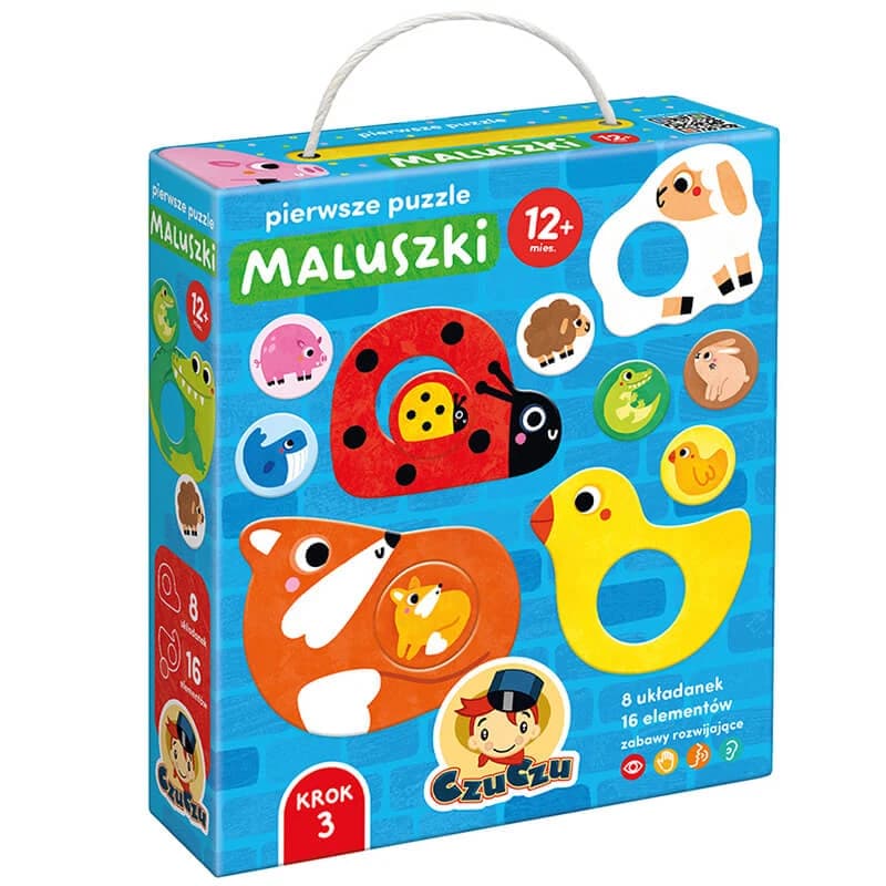 CzuCzu First Toddler Puzzles, puzzles para niños, a partir de 12 meses, 16 elementos