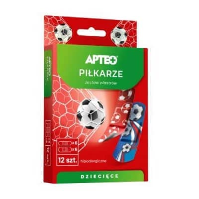 APTEO Tiritas para niños - futbolistas, 12 unidades