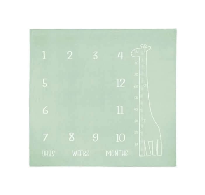 Muselinova Felpudo Jirafa Menta 120x120cm