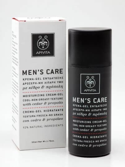 Apivita Men's Care Gel Facial 24h Hidratación y Control del Sebo con Aloe Vera 50ml