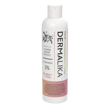 Champú para perros y gatos con 3% CHDG Dermalika Dermalika, 250 ml, Petswell