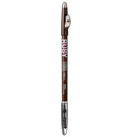 Lápiz de cejas Go Brow Marrón medio, 1,25 g, Besos de rubí