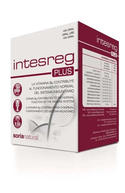 Soria Natural Intesreg Plus, 14 sobres de 10 Gr