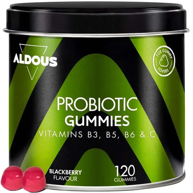 Aldous Bio Probióticos con vitaminas en Gummies , 120 Gummies