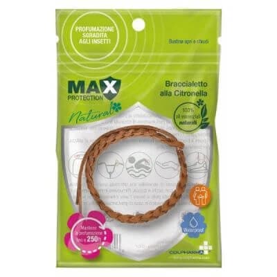 Pulsera de citronela de cuero ecológico con la máxima protección