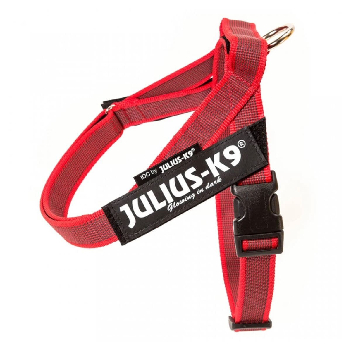 JULIUS-K9 IDC Color & Gray IDC, arnés correa perro, XS, 4-7kg, rojo