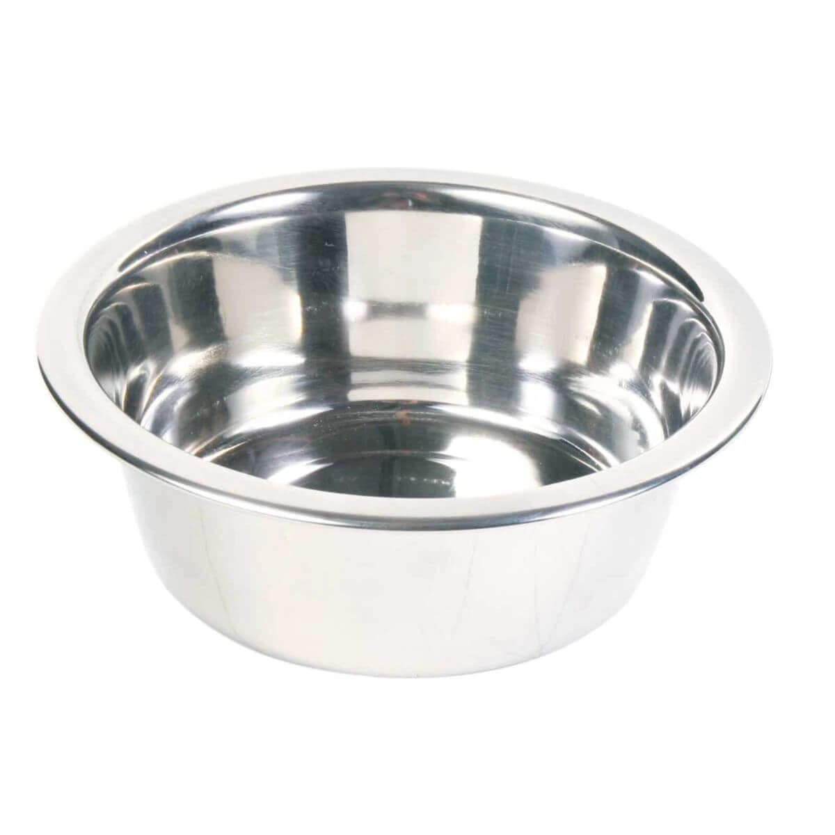 TRIXIE, comedero para perros, redondo, acero inoxidable, plata, L-XL(2,8l)