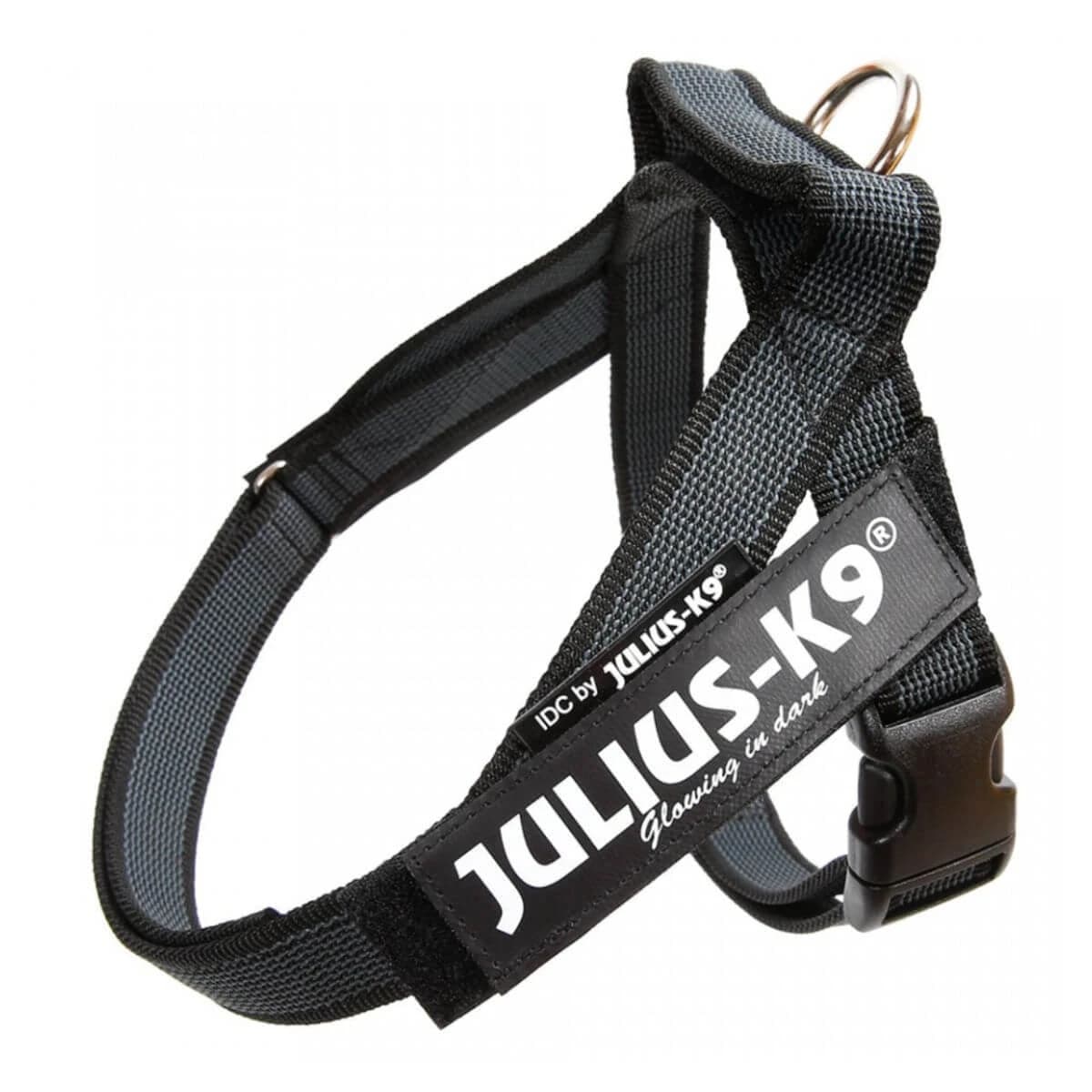 JULIUS-K9 IDC Color & Gris IDC, arnés para perros, S, 7-15kg, negro
