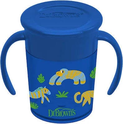 DR. BROWN'S Cheers 360 taza con asas azul 6+ meses 200ml TC71006