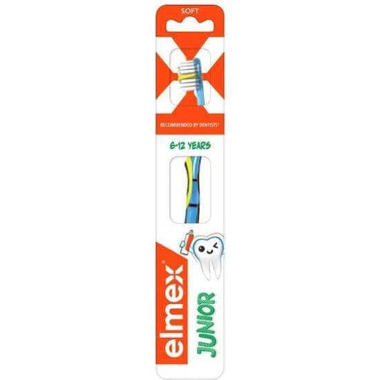 Cepillo de Dientes ELMEX Junior para 6+ Años Azul - Azul