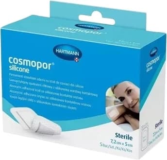 Cosmopor Apósito de silicona 7,2 x 5 cm 5 uds