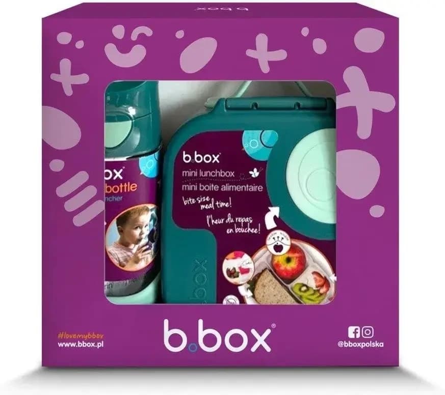 B.BOX Mini Lunchbox Set + Bidón Tritan con Pajita