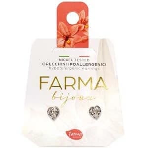 FARMA BIJOUX Pendientes Hipoalergénicos Cristales Corazones con cristal Swarovski® 5mm